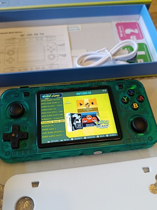 Konsola przenośna R36H Zielona 15tys gier Gameboy Pegasus NDS PS1 NOWA