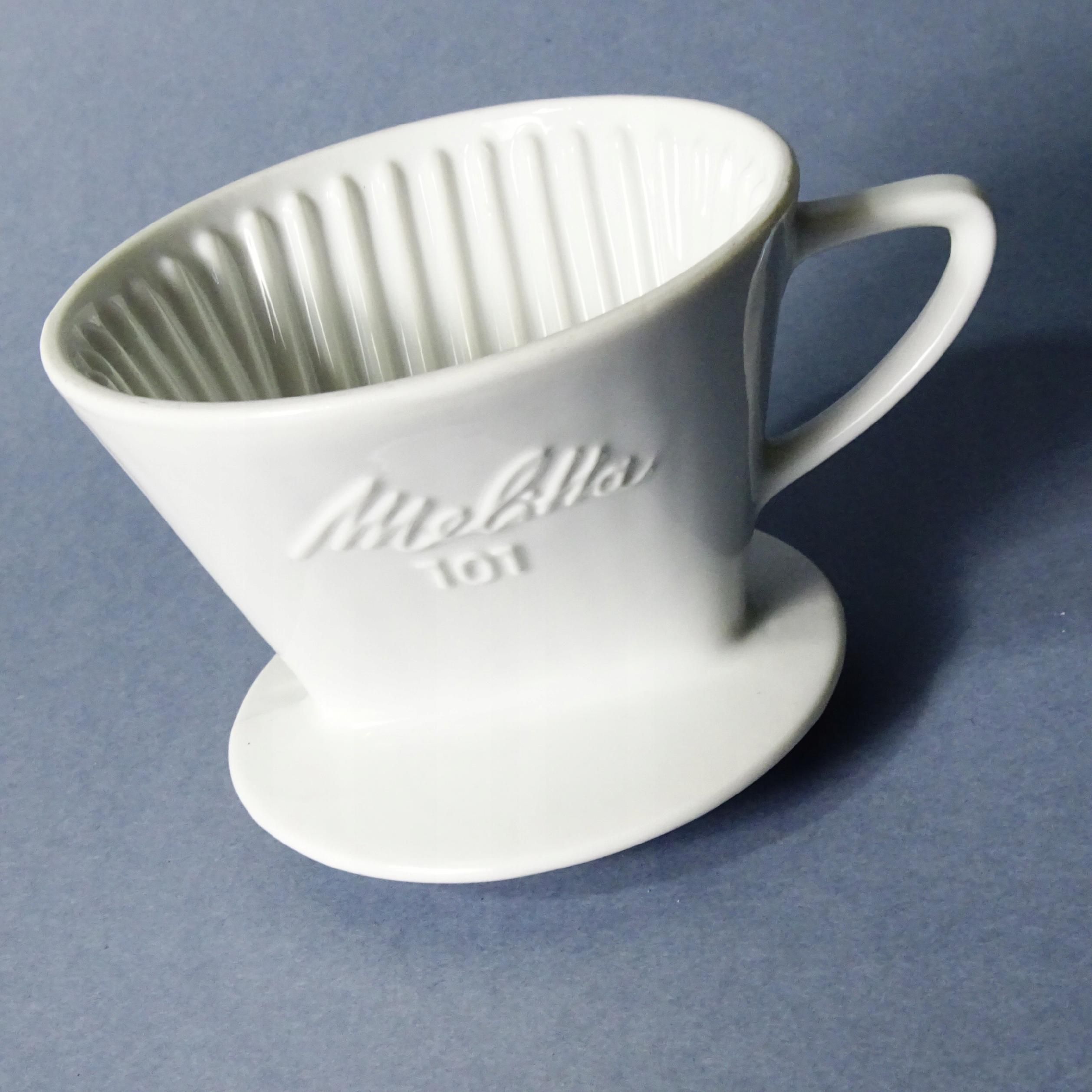 vintage porcelanowy drip filtr do kawy kultowa melitta 101