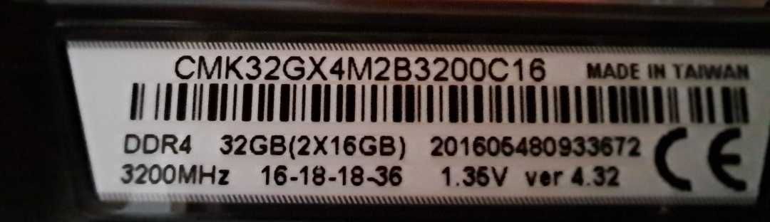 Memória de trabalho - RAM 32GB