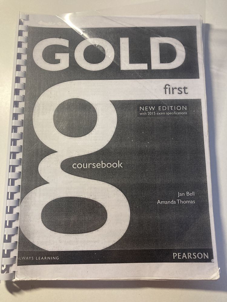 gold first coursebook