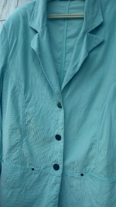 Пиджак жакет женский вельвет ментоловый, Германия, р-р 54-56
