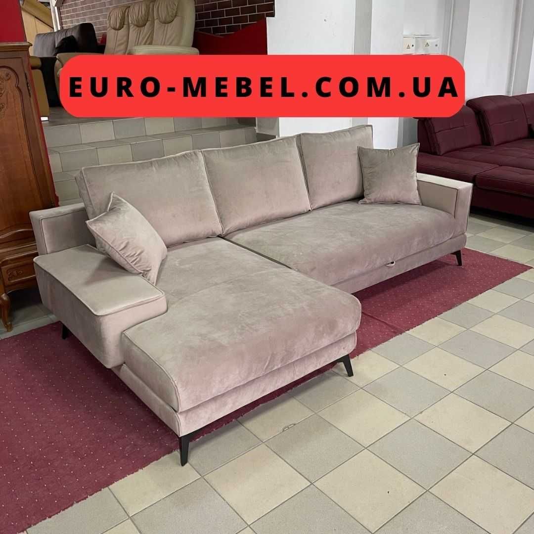 БЕЗКОШТОВНА ДОСТАВКА Новий диван в тканині єврокнижка
