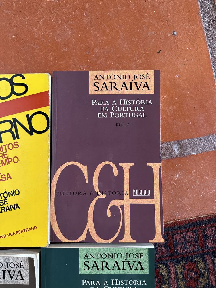 lote livros António José Saraiva