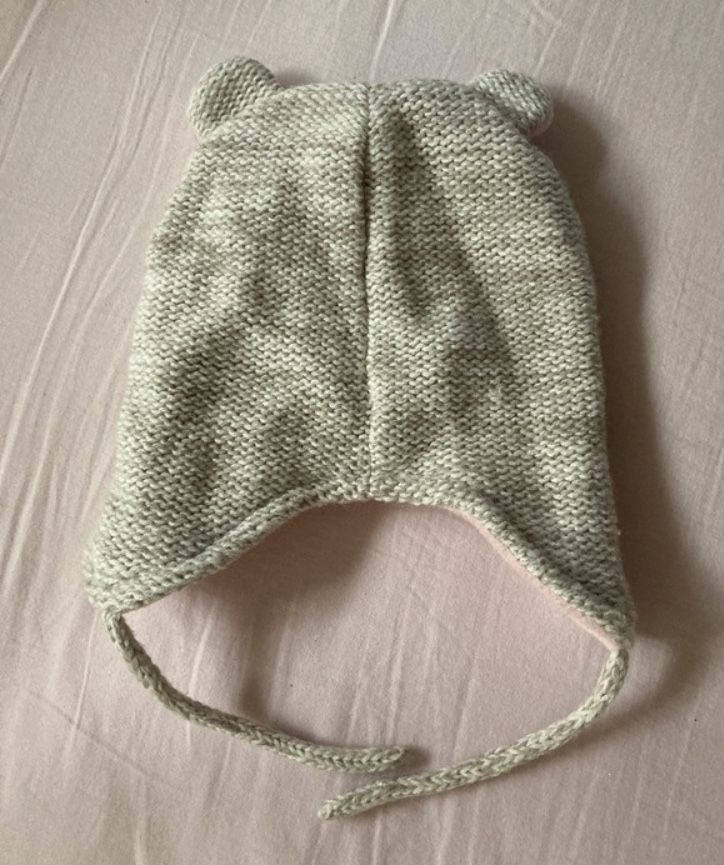 Piękna zimowa czapka niemowlęca