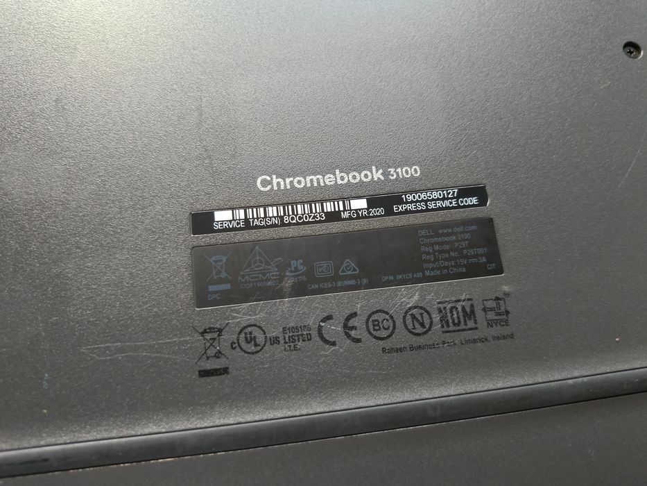 Laptop Dell Chromebook 3100