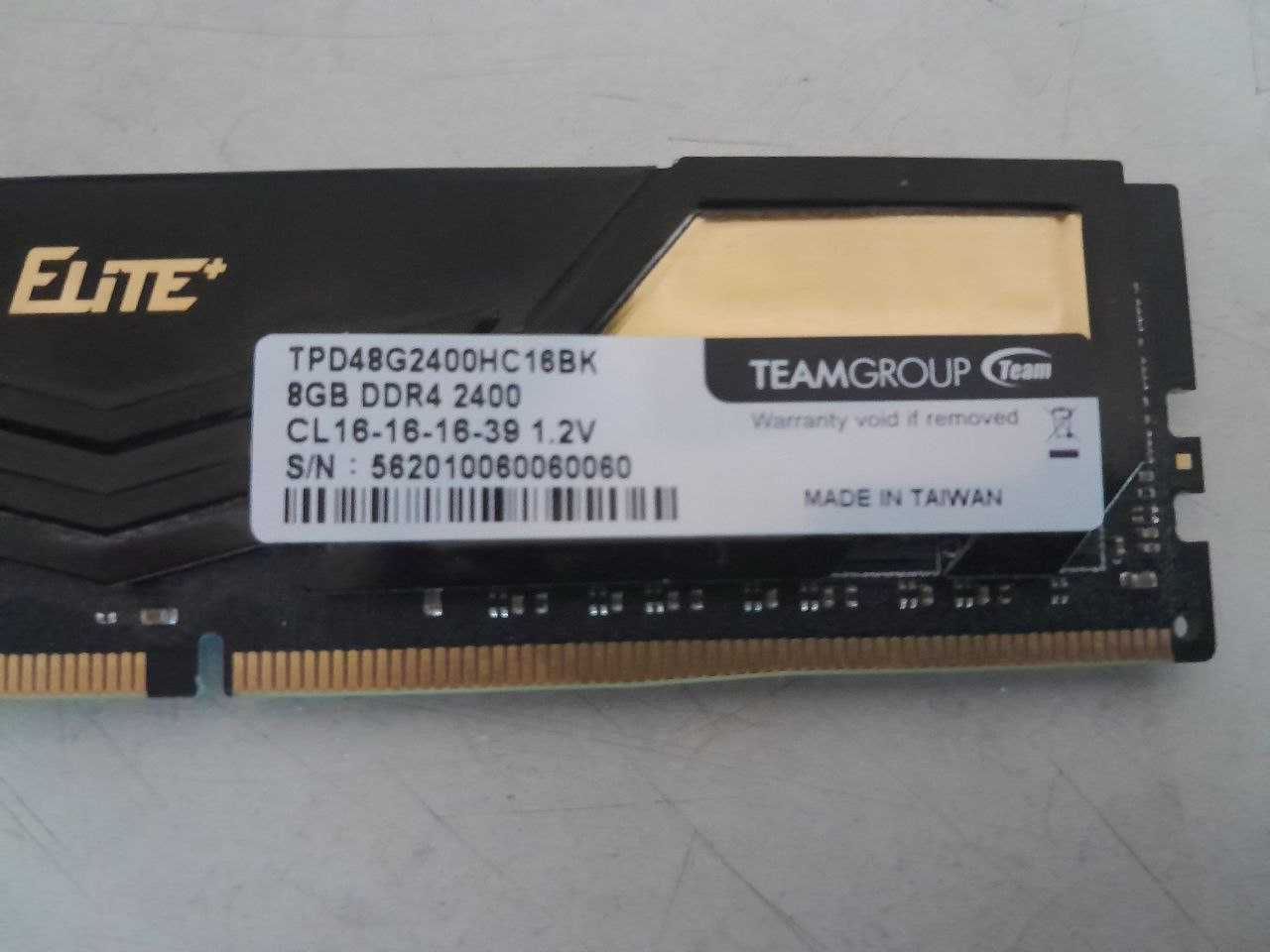 Б/У Оперативна пам'ять DDR4 8GB 2400 MHZ ELITE TEAM