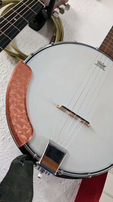 Apoio de Braço Dourado para Banjo Golden Tone AC1