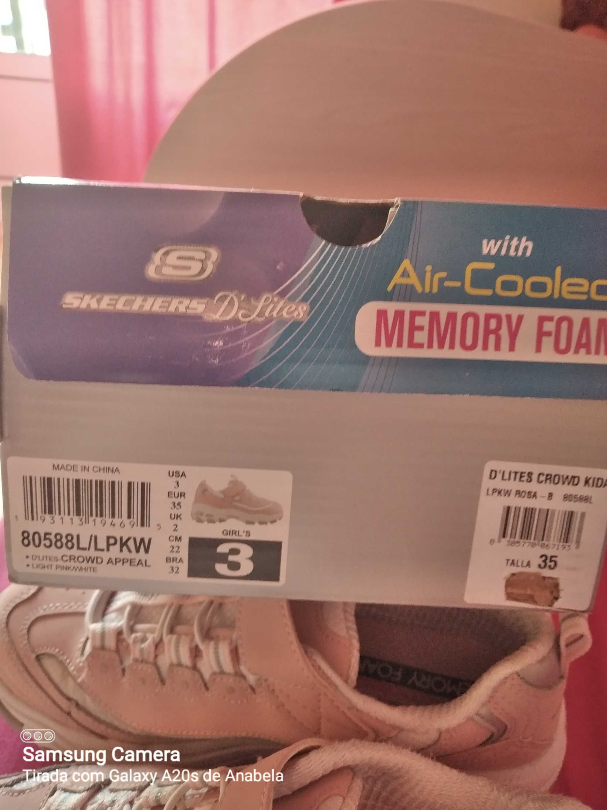 BAIXA PREÇO - Sapatilhas ténis Skechers D'Lite, tam. 35, como novos