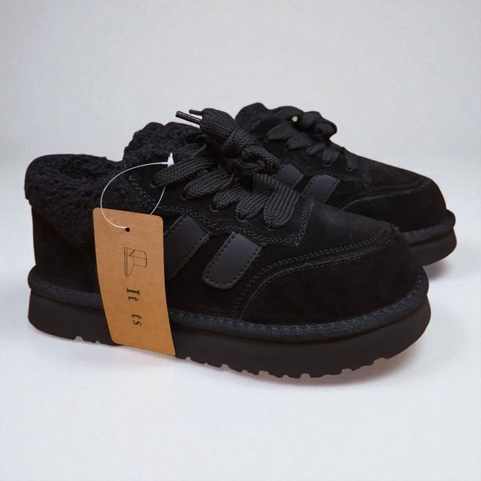 Жіночі кросівки з натуральної замші та хутра.