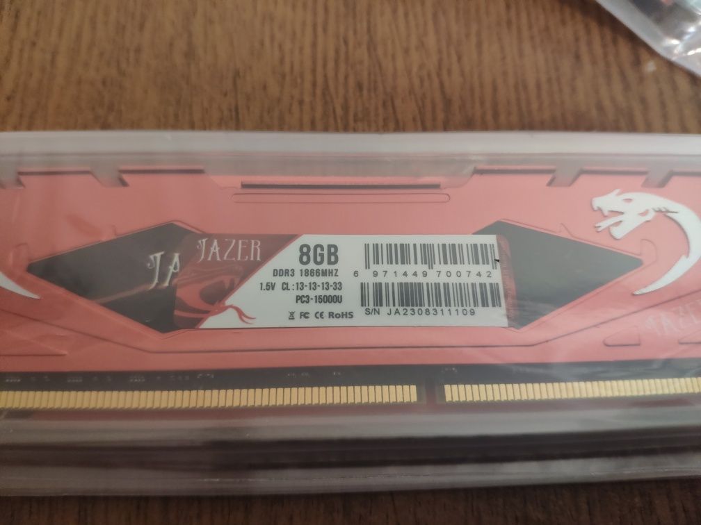 Jazer ddr3 2*8gb 1866 ОЗУ