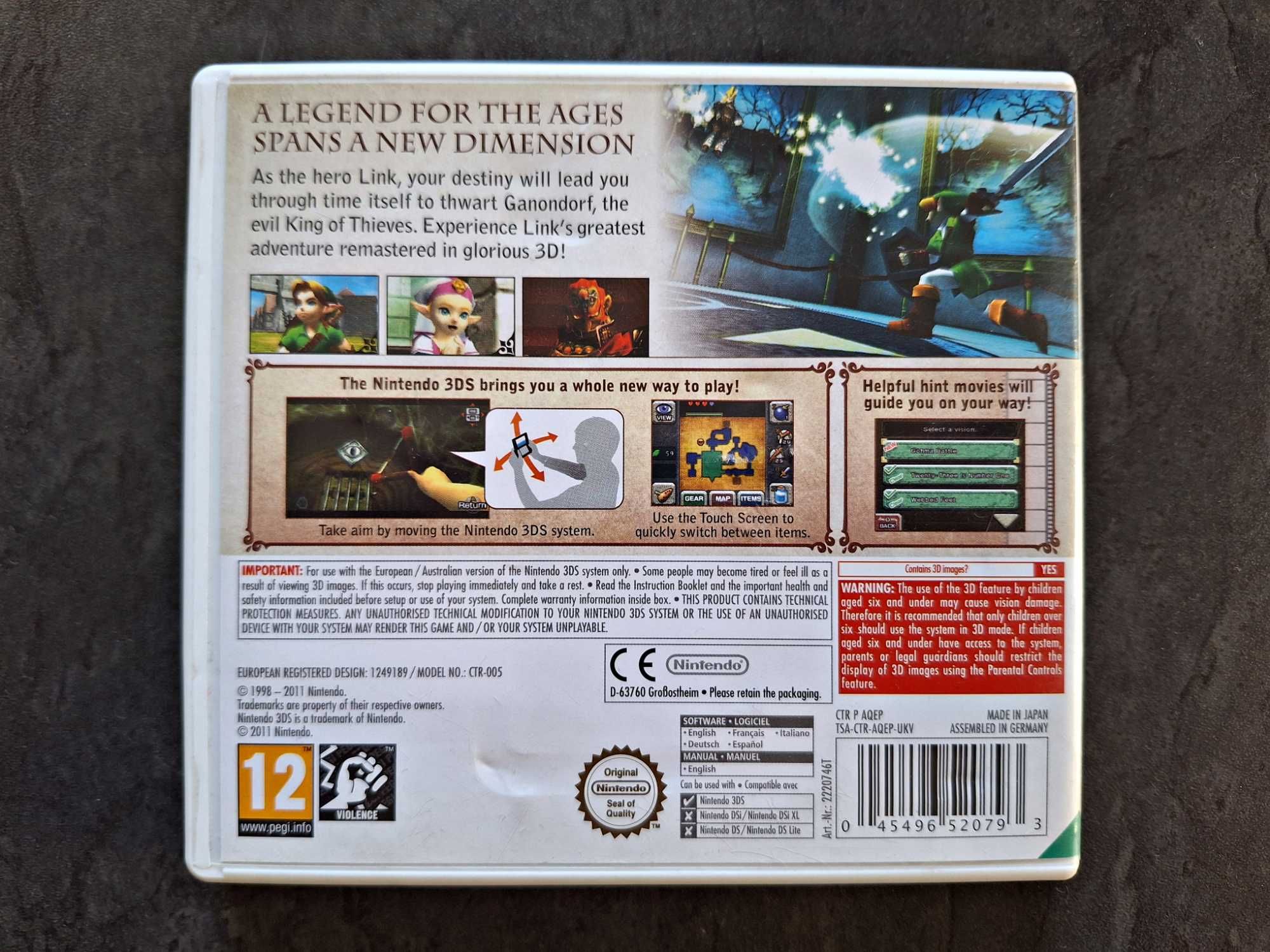 The Legend of Zelda Ocarina of Time 3D Nintendo 3DS