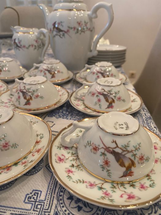 Conjunto chávenas chá