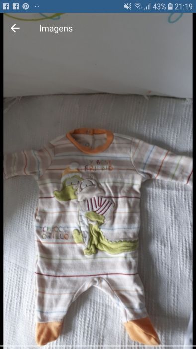 Babygrow's Chicco e prenatal 1mês