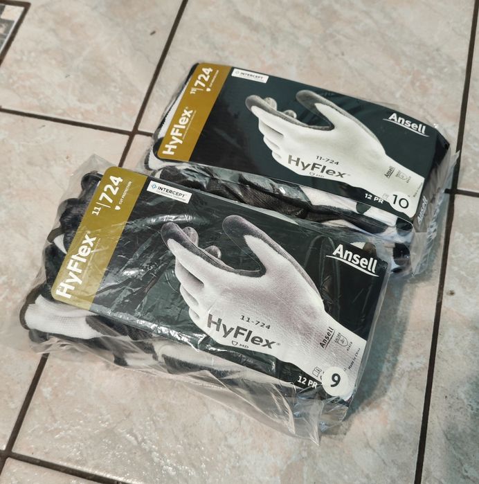 Rękawice antyprzecięciowe HyFlex 11-724 Ansell 12 par r.7,8,9,10