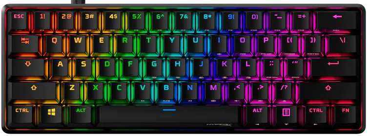 Teclado Mecânico HyperX Alloy Origins 60 RGB Gaming US Red Switches