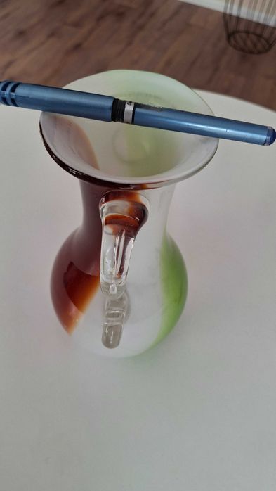 Wazon z uszami, trzy kolory, Huta Tarnowiec, unikat