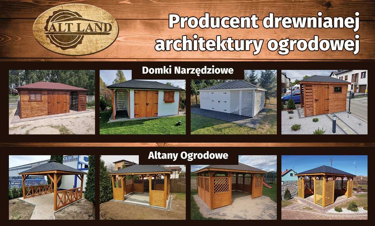 Domek narzędziowy 4x6  Altana ogrodowa Wiata Drewutnia PRODUCENT