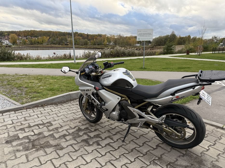 Kawasaki er6f 650 wtrysk. nowe opony s21, dodatki