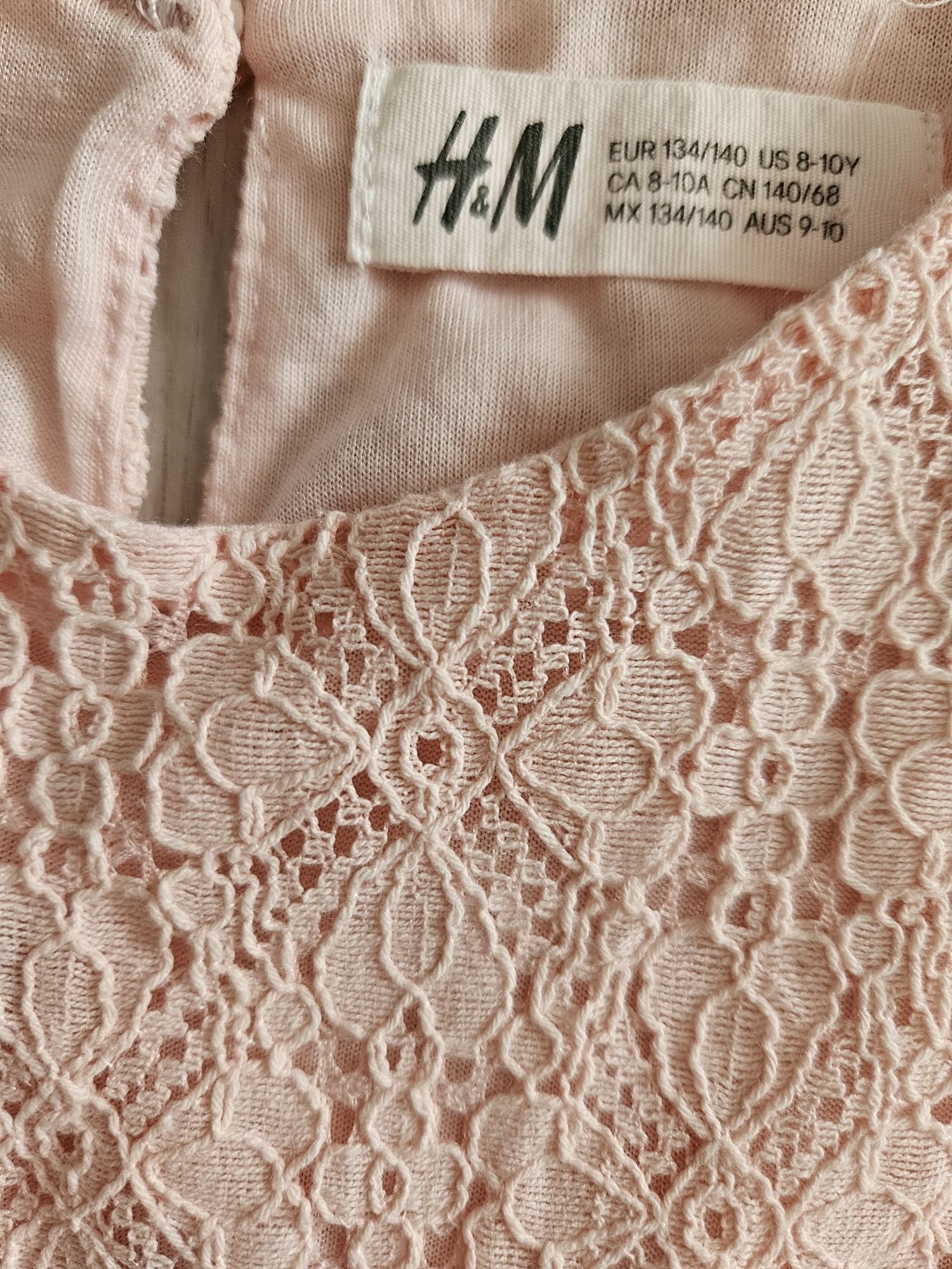 Sukienka H&M koronkowa r.134-140