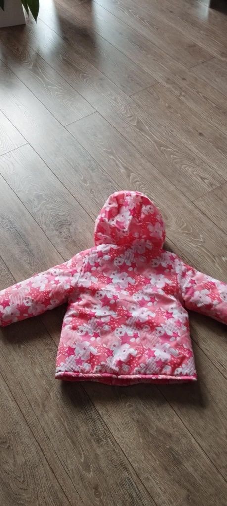 Kurtka zimowa narciarska dla dziewczynki w gwiazki 92