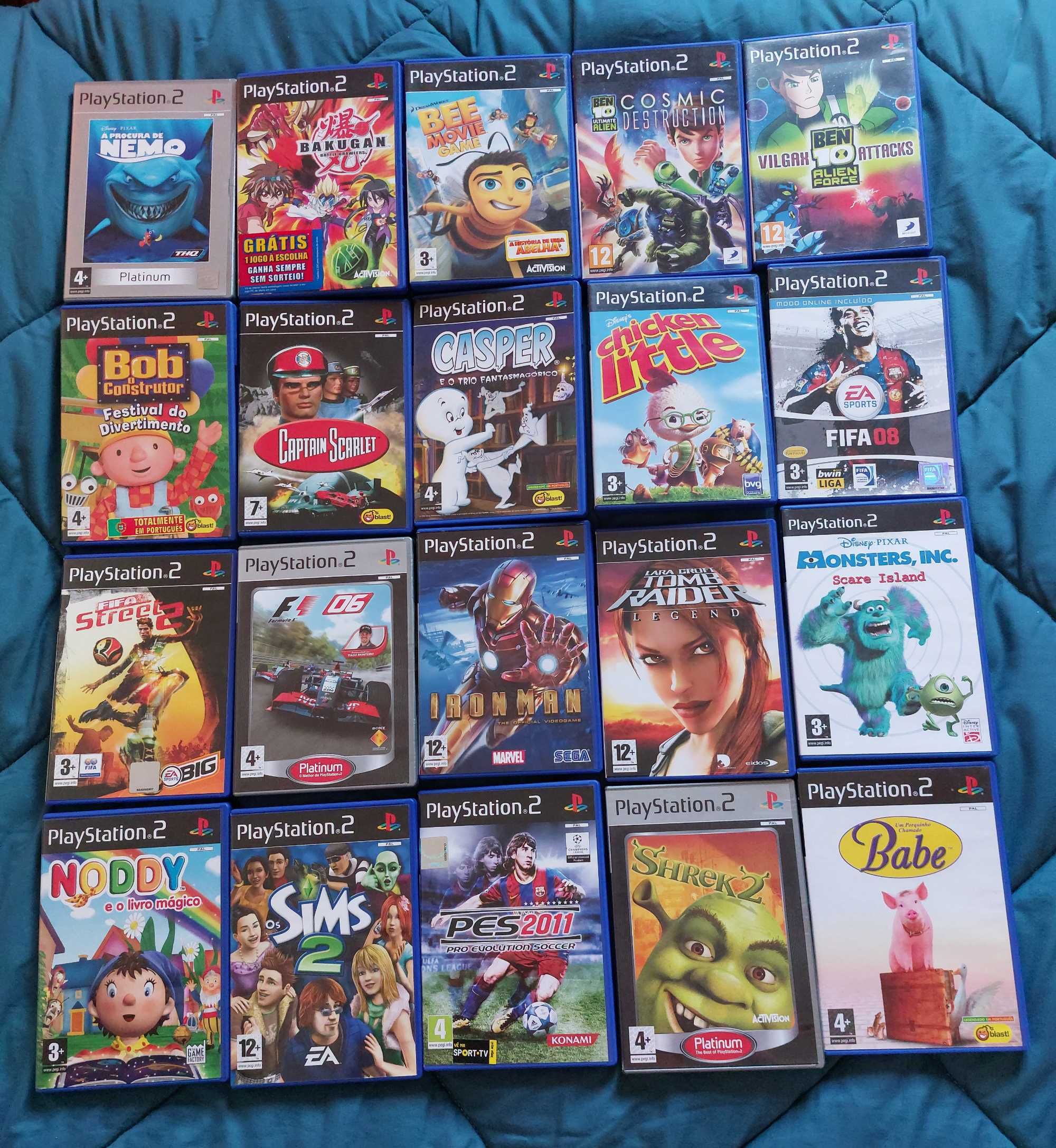 20 Jogos PS2 (PlayStation 2)