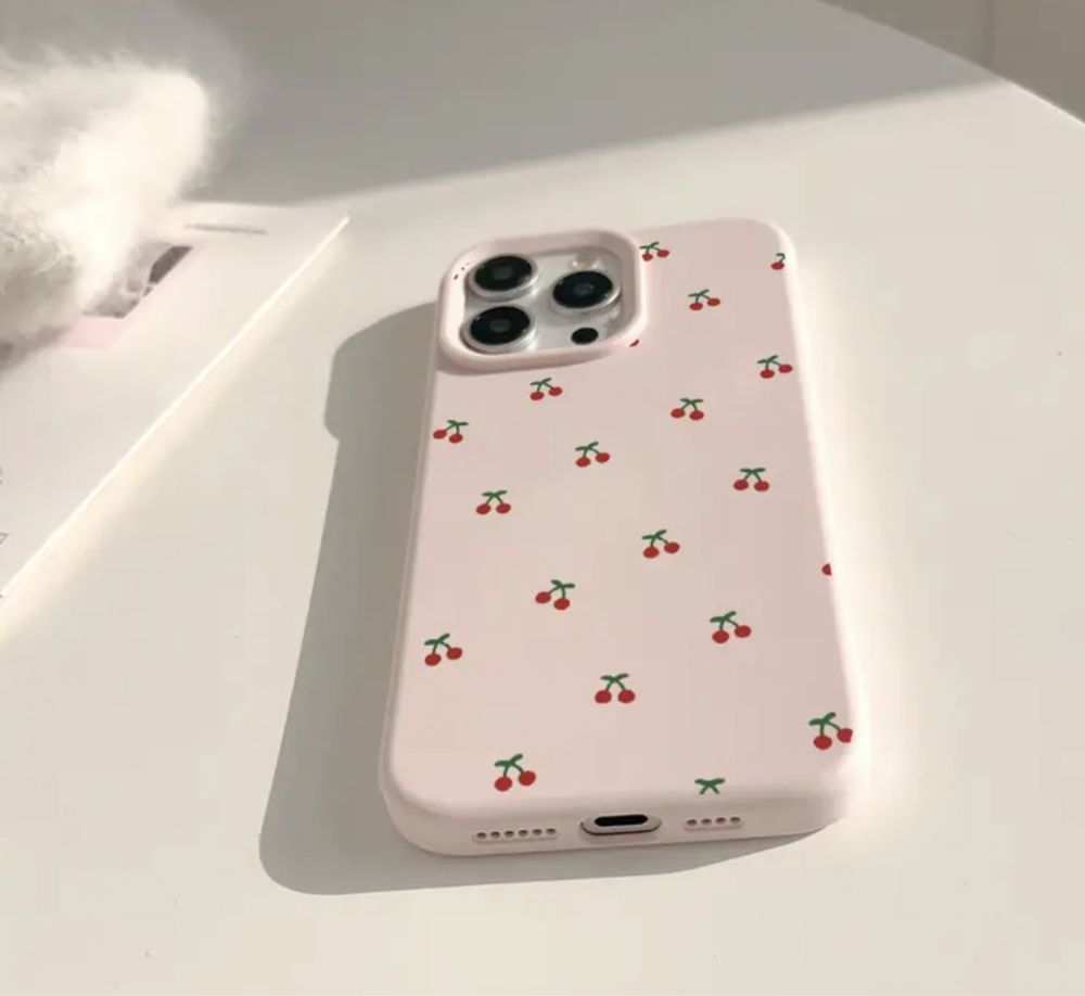 Etui Iphone 16 nowe rozowe w wisienki