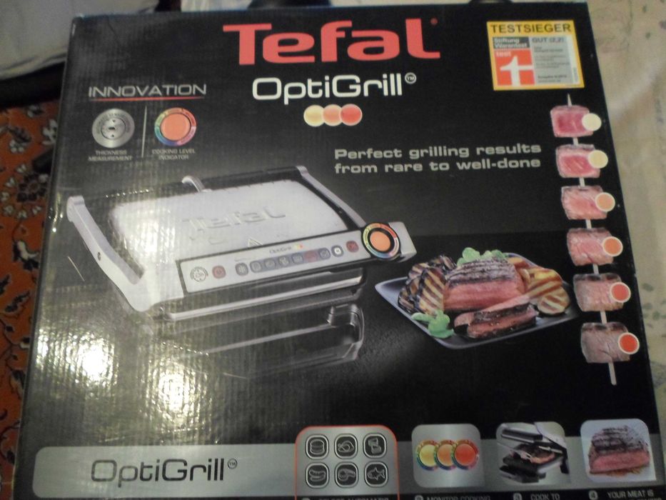 Гриль TEFAL OptiGrill GC702D34 ідеальний стан, є коробка + бонус
