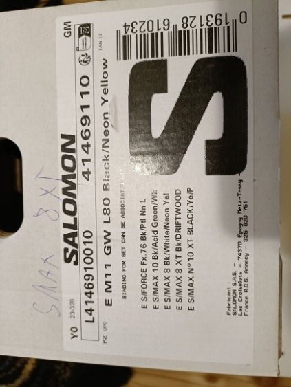 NARTY SALOMON S MAX 8XT +wiązania Salomon E M11 GV L80