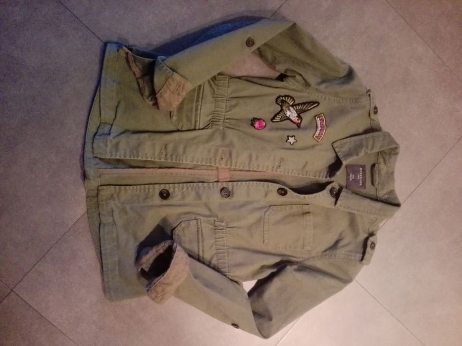 Kurtka katana khaki z naszywkami i pagonami Reserved r. 140