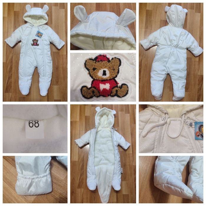 Дитячий зимовий, демісезонний комбінезон 68 розмір 3-6 міс. унісекс