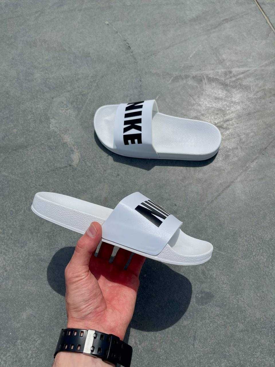 АКЦІЯ! Жіночі шльопанці Nike Slides Big Logo ‘White’ (36-40 р.)
