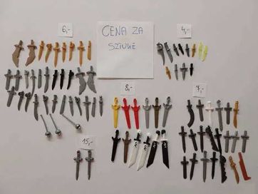 Lego elementy-szable ,noże,miecze.