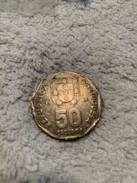 Moeda de 50 escudos de 1989