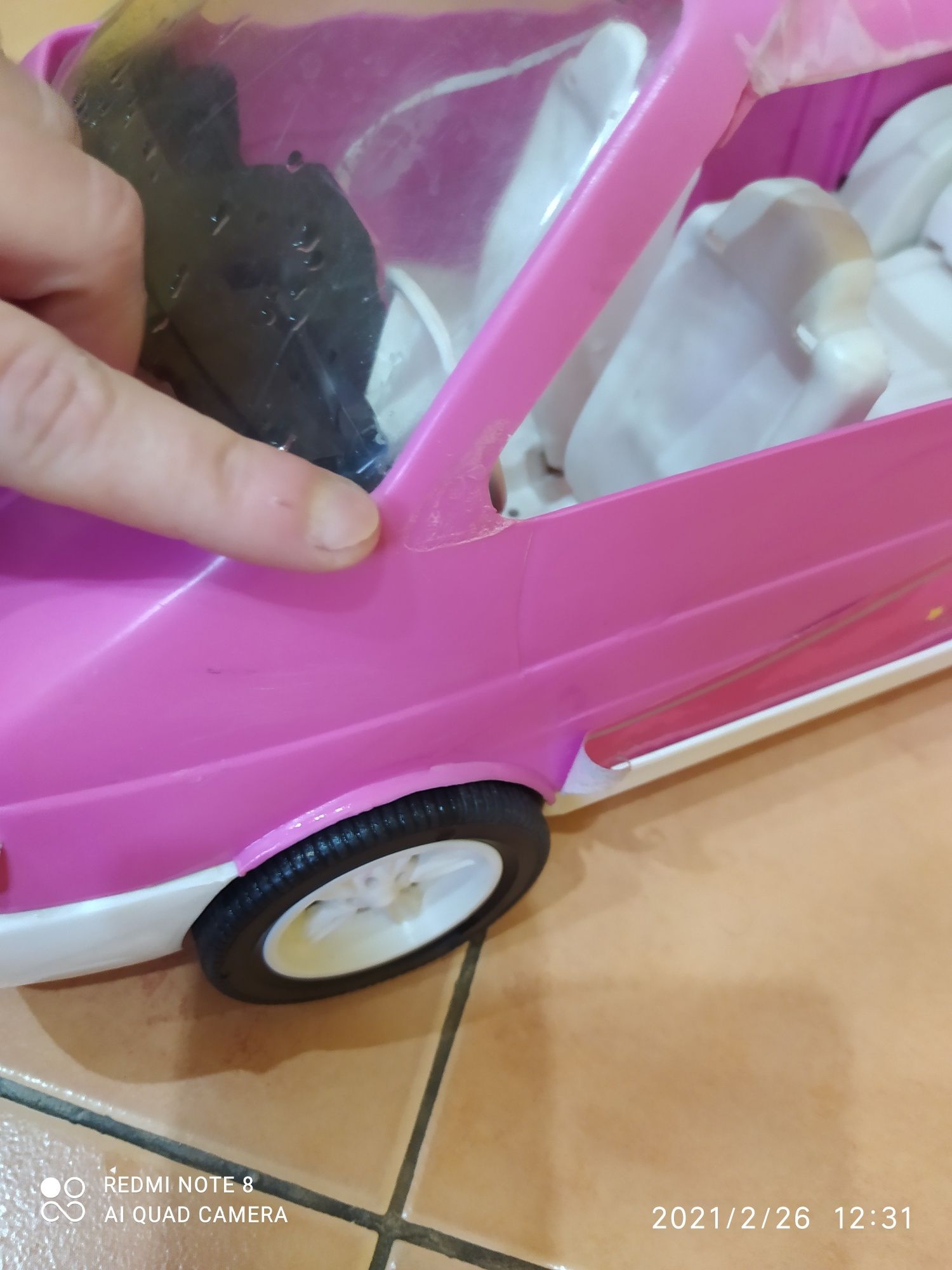 Samochód Barbie duzy