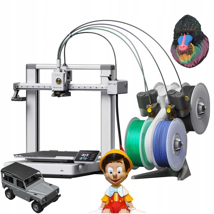 3D-принтер Bambu Lab A1 Combo (PF002-A+SA005) (в наявності)
