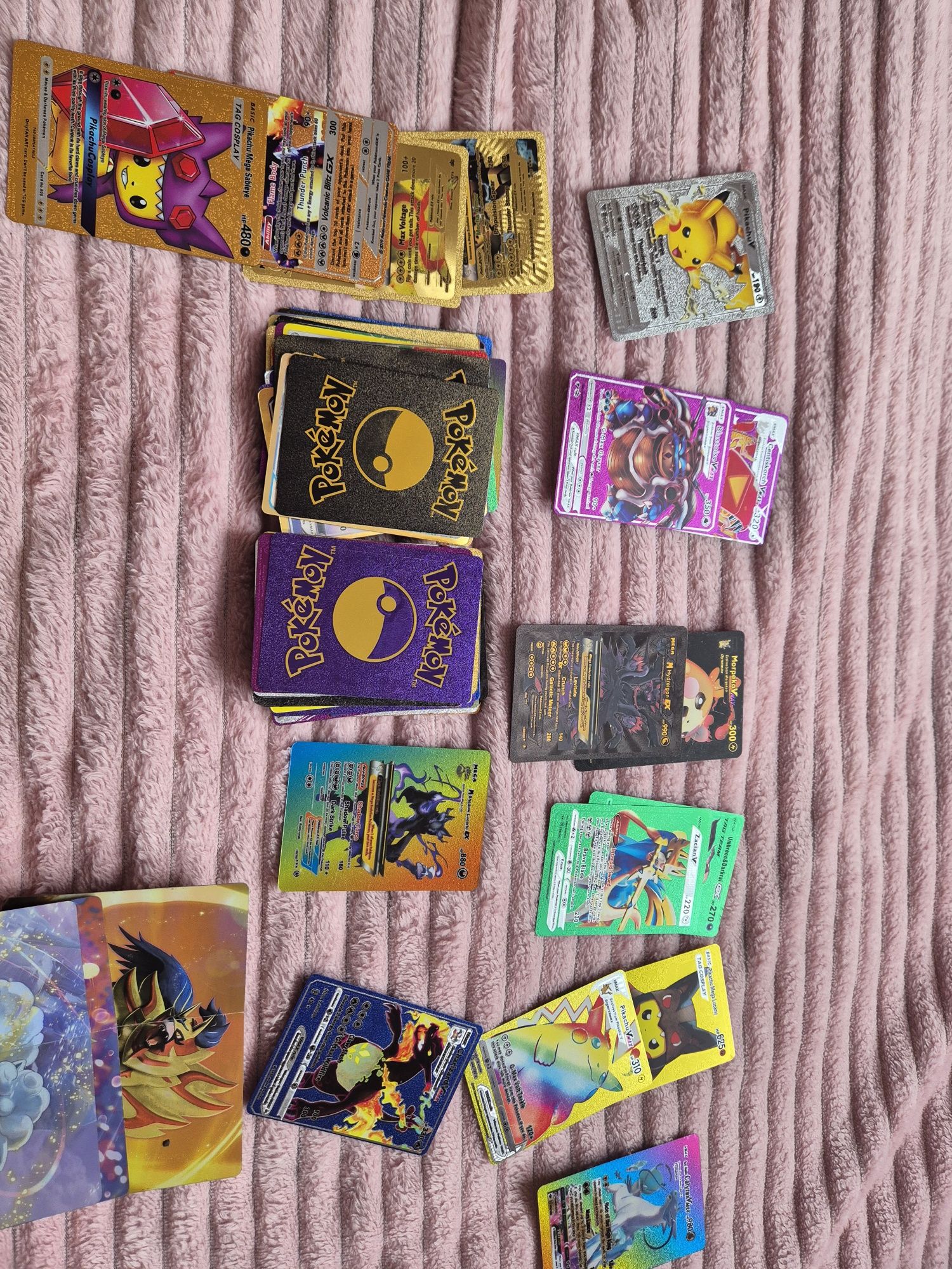 Duży zestaw kart pokemon i album