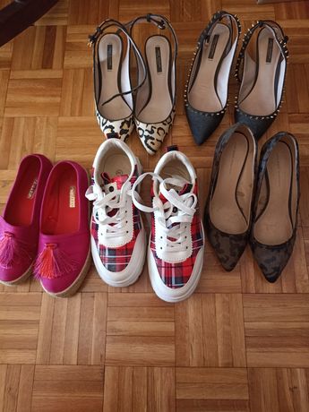 Sapatos Zara e Primark senhora
