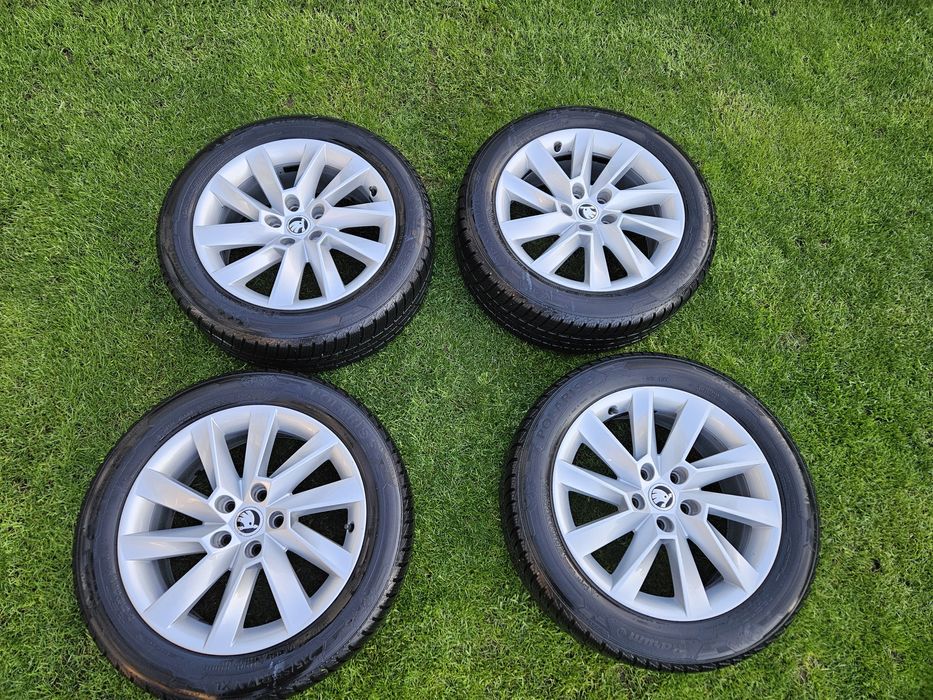 Koła aluminiowe alufelgi z oponami zimowymi 17" Skoda Suberb 3 zimowe