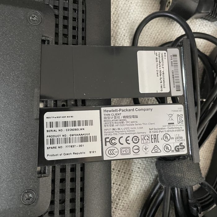 тонкий клиент HP Flexible t520 в комплекте +монитор
