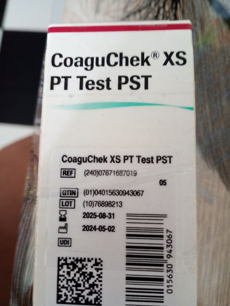 Тест полоски Coaguchek XS INRange PST MHO INR PT 24шт.Roche