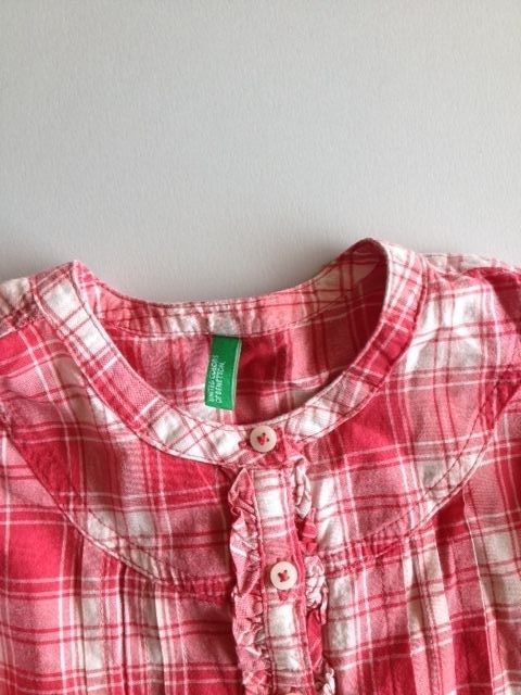 Blusa/Camisa/Tunica Benetton menina Xadrez T XS 5-6anos