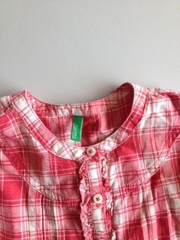 Blusa/Camisa/Tunica Benetton menina Xadrez T XS 5-6anos