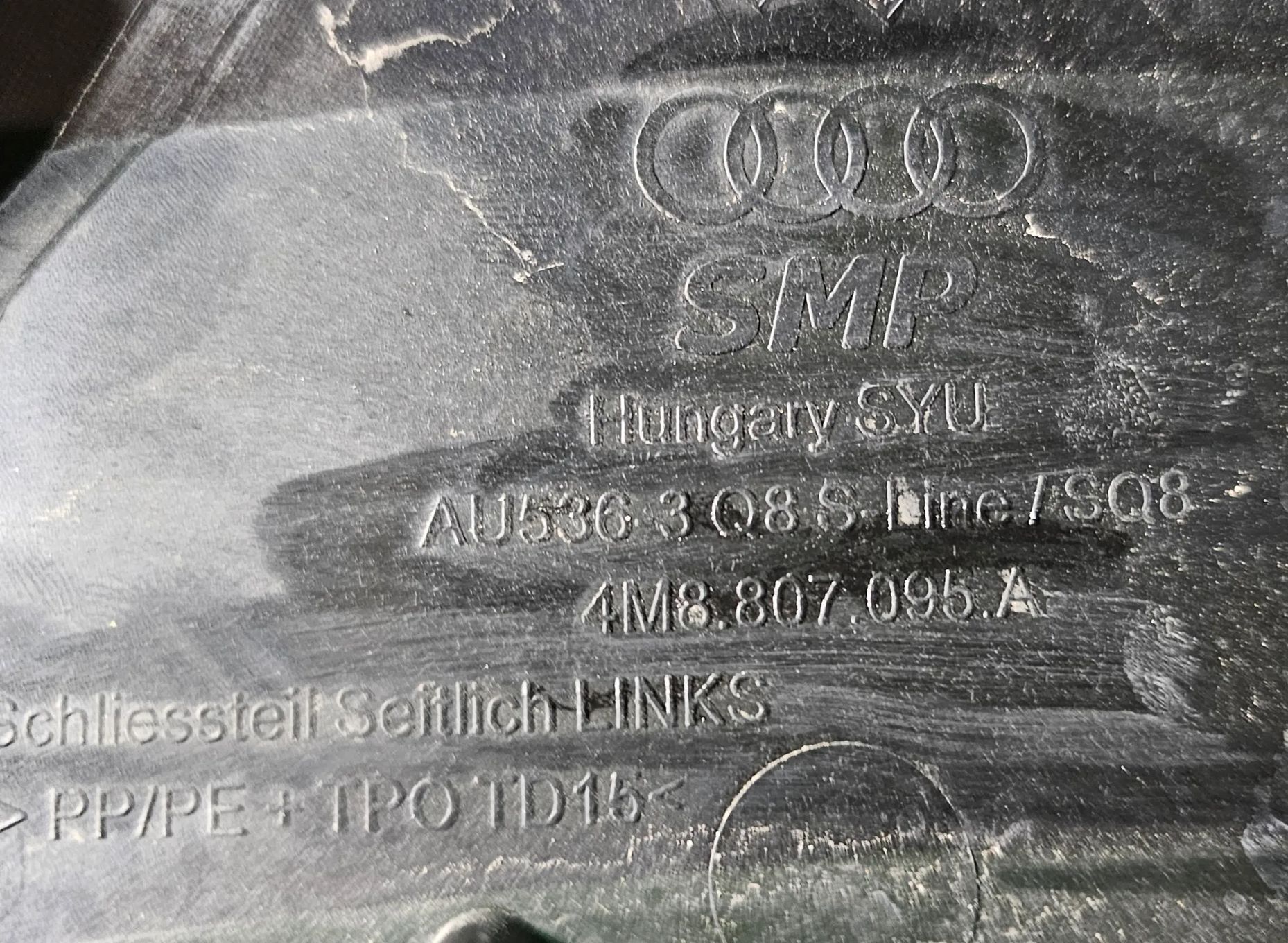 AUDI Q8 4M8 ---&gt; ZDERZAK PRZEDNI S-LINE // SQ8