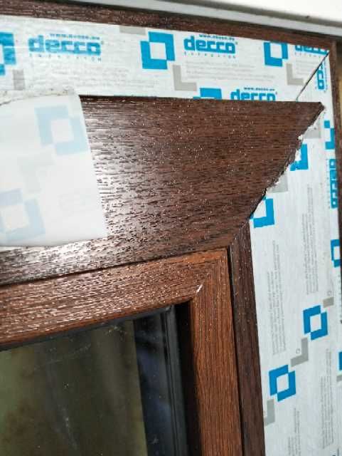 Okno 779 x1530 orzech/orzech 3 szyby #OK108