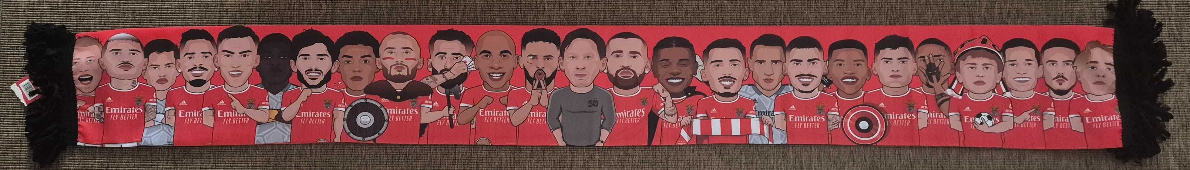 Cachecol sublimado do Benfica Campeões
