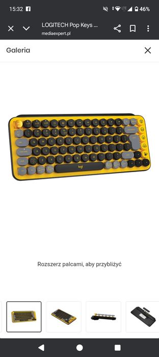 Klawiatura Logitech Pop Żółta