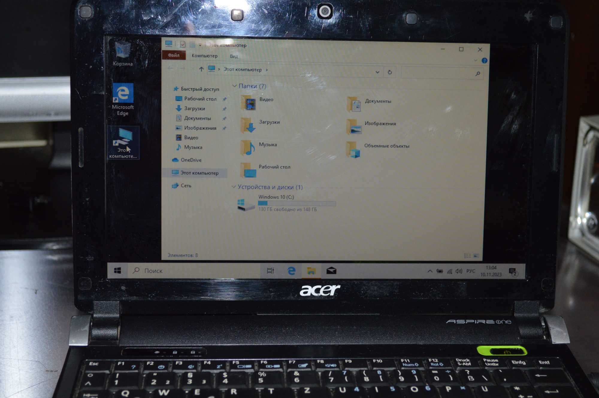 Нетбук Acer KAV10 10.1 Intel N280 2 RAM 160 HDD