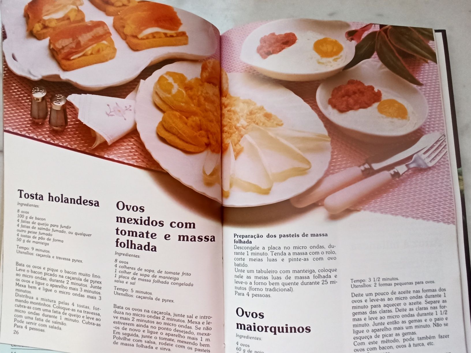 Livro de receitas culinárias dos anos 80 - Retro, vintage