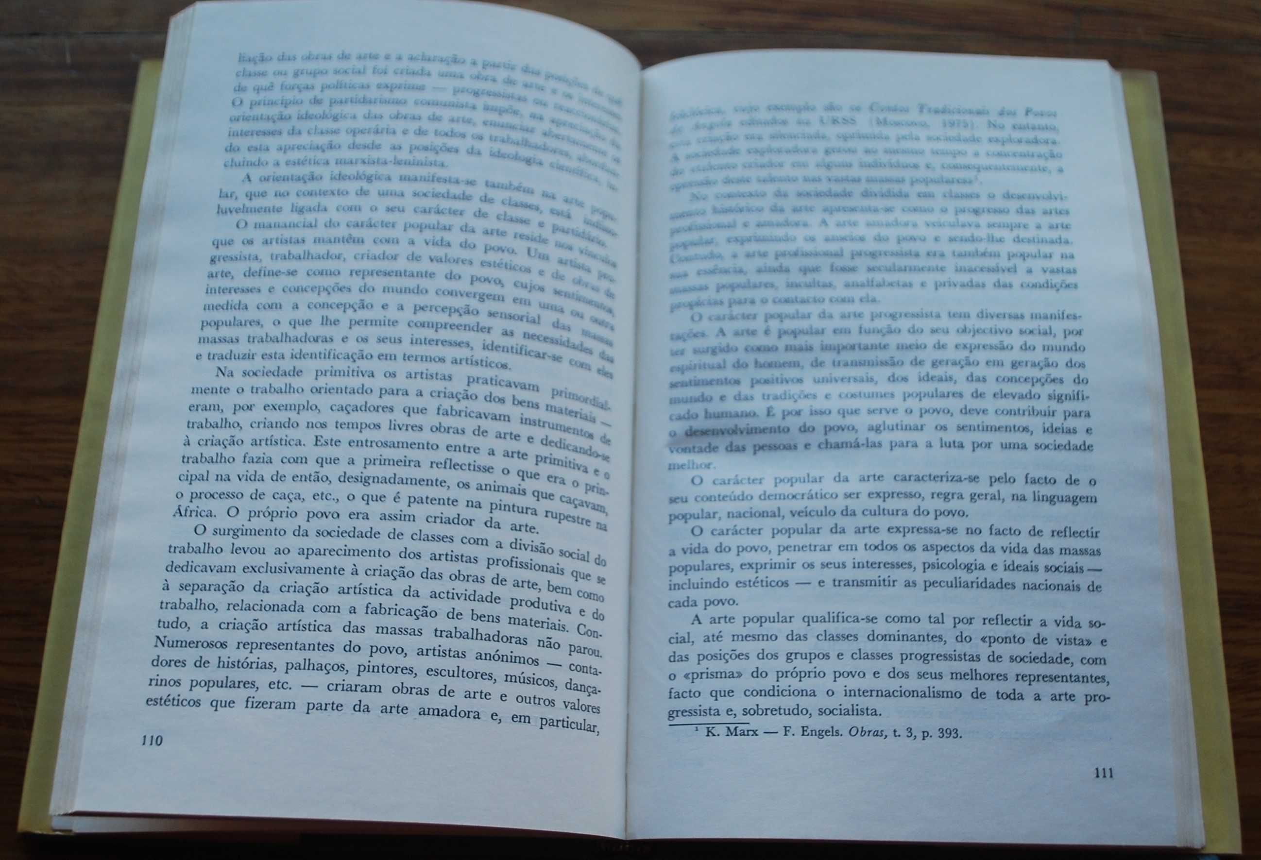 Fundamentos da Estética Marxista-Leninista - 1ª Edição 1982