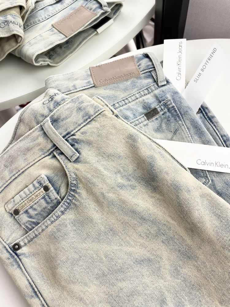 ХС,С Нові джинси Calvin Klein slim boyeriend джинсы оригинал мом